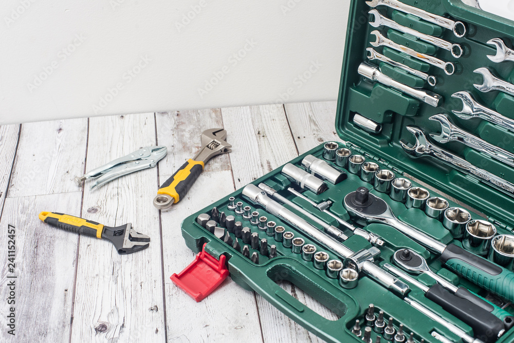 Fototapeta premium wrenches in set