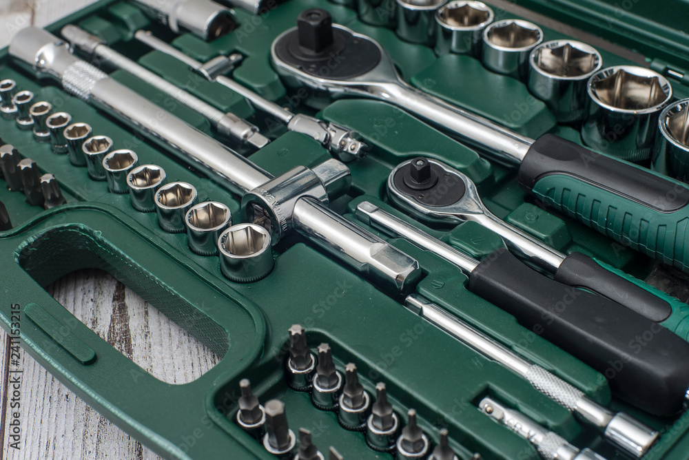 Fototapeta premium wrenches in set