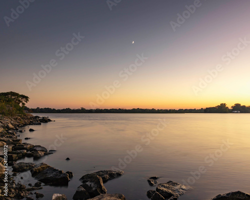 sunset on the beach