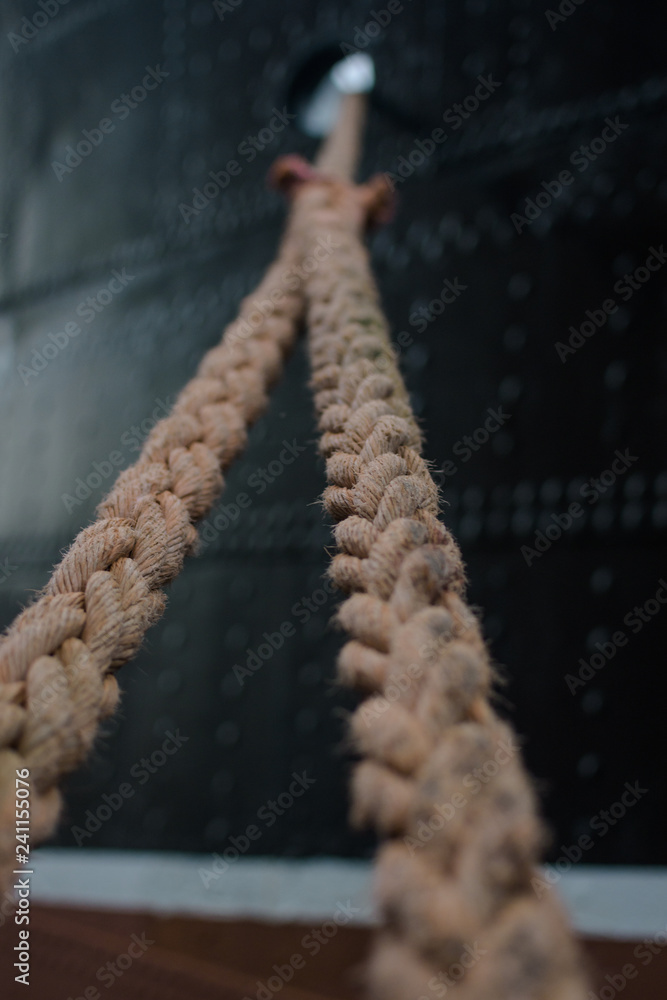 Shipping Ropes stock photo. Image of masts, peoples, cord