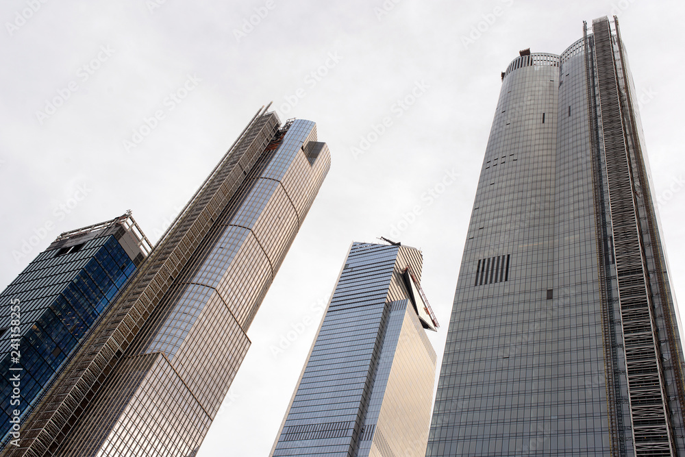 Obraz premium New modern skyscrapers in new york city