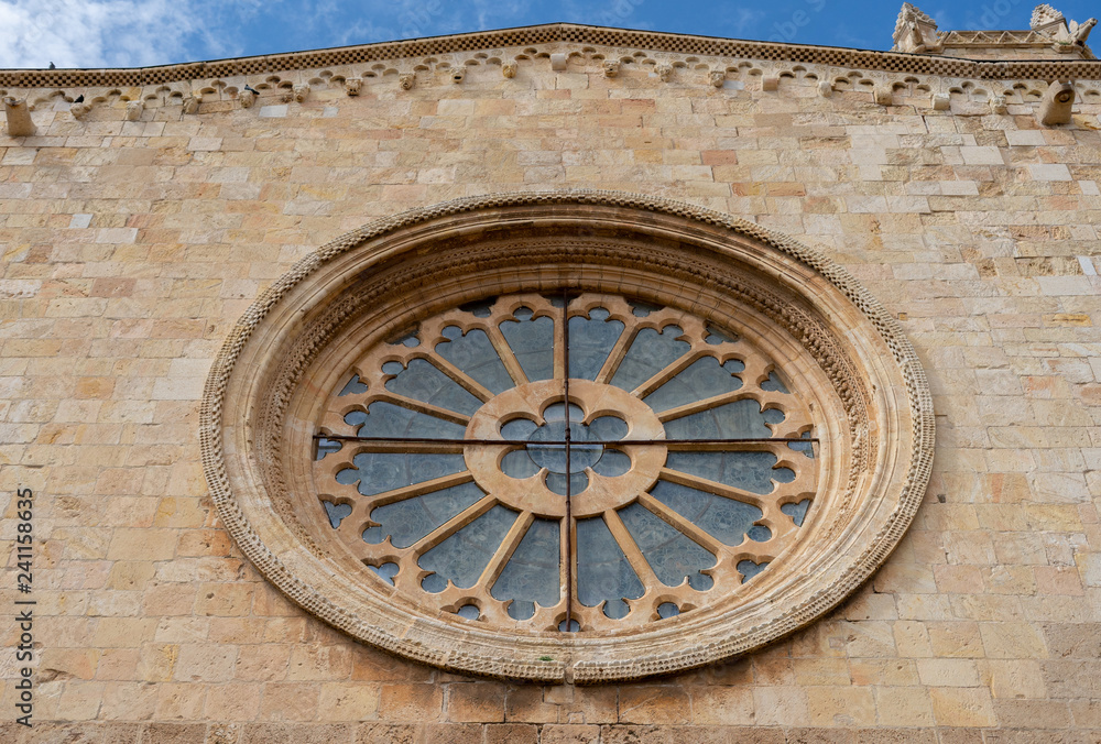 Details of the cathedral of Tarragona, Catalonia, Spain
