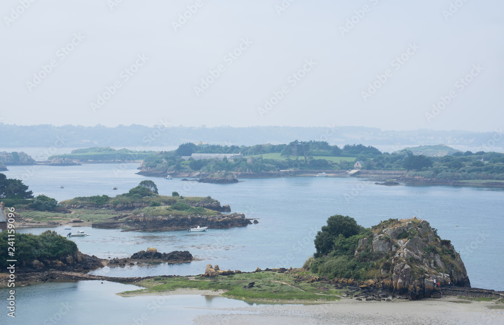 Littoral de l'île de Bréhat Côtes d'Armor Bretagne France
