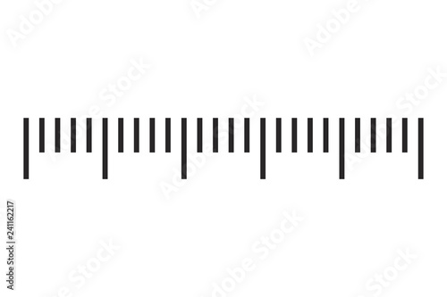 Measuring scale, markup for rulers. Vector illustration.