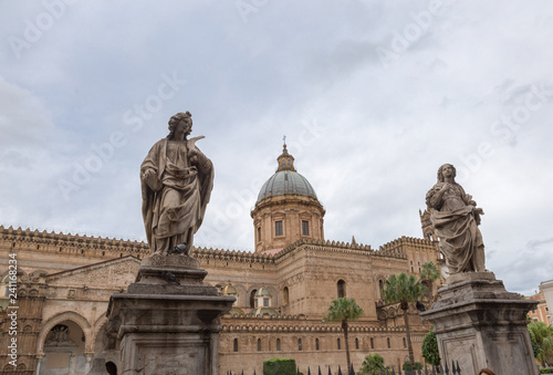 Palermo Cathedral (Metropolitan Cathedral of the Assumption of Virgin Mary) in Palermo, Sicily, Italy