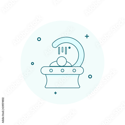 CT scan illustration. Computer tomography vector icon