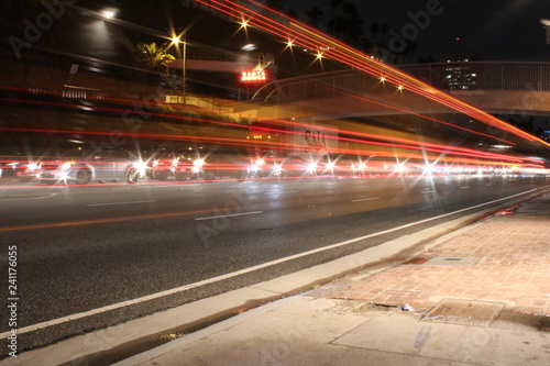 traffic in city at night © Photography of Mine