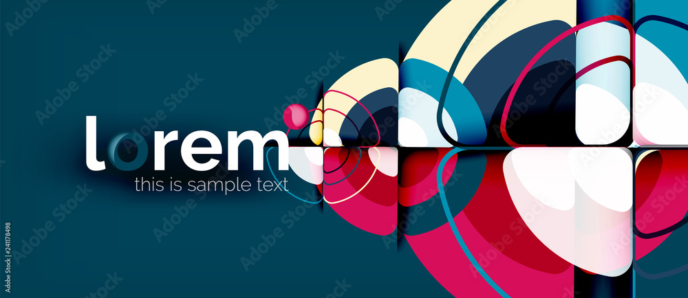 Obraz premium Circle abstract background