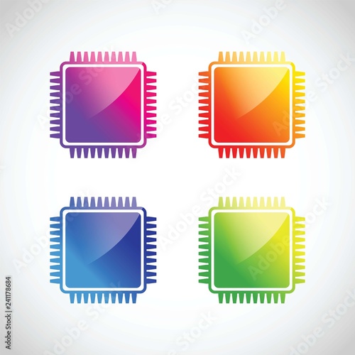 Computer chip icon