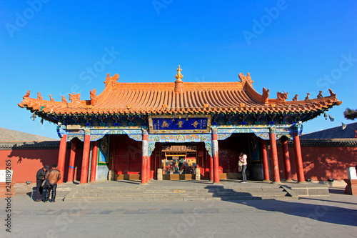 "Boundless temple" bronze plaques in the Dazhao Lamasery, Hohhot city, Inner Mongolia autonomous region, China