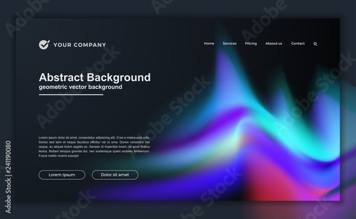 Trendy abstract liquid background for your landing page design. Minimal background for for website designs.
