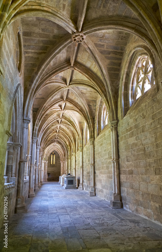 The interior of cloister of Cathedral  Se  of Evora. Portugal