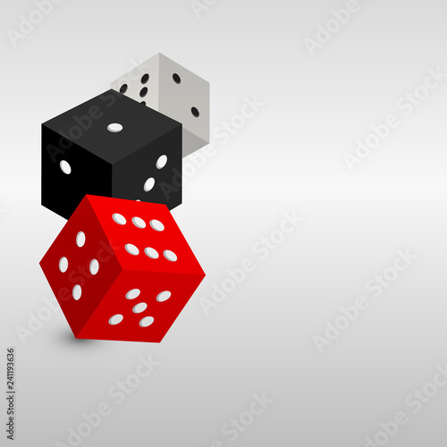 Vector dices icon