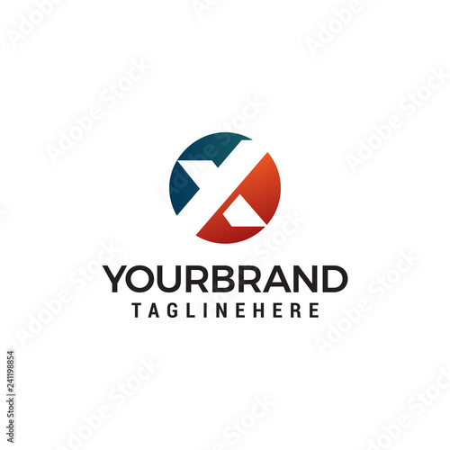 Letter X circle logo design template Free Download Letter X circle logo design template - GFXLoad