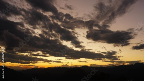 Sunset Ban Luk Khao Lam Mae Hong Son in thailand.mov