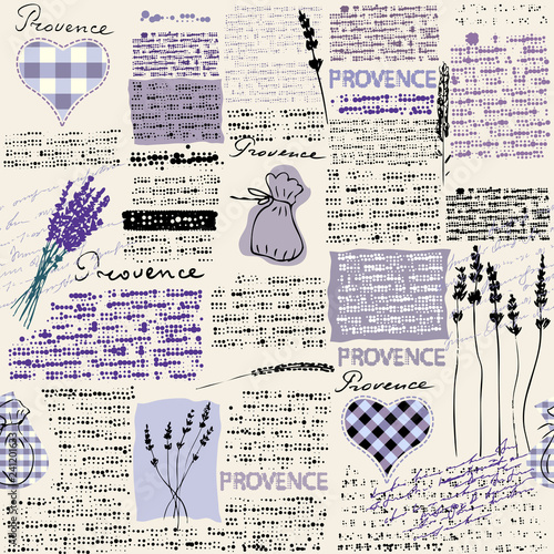 Vintage grunge pattern in retro scrapbook style.