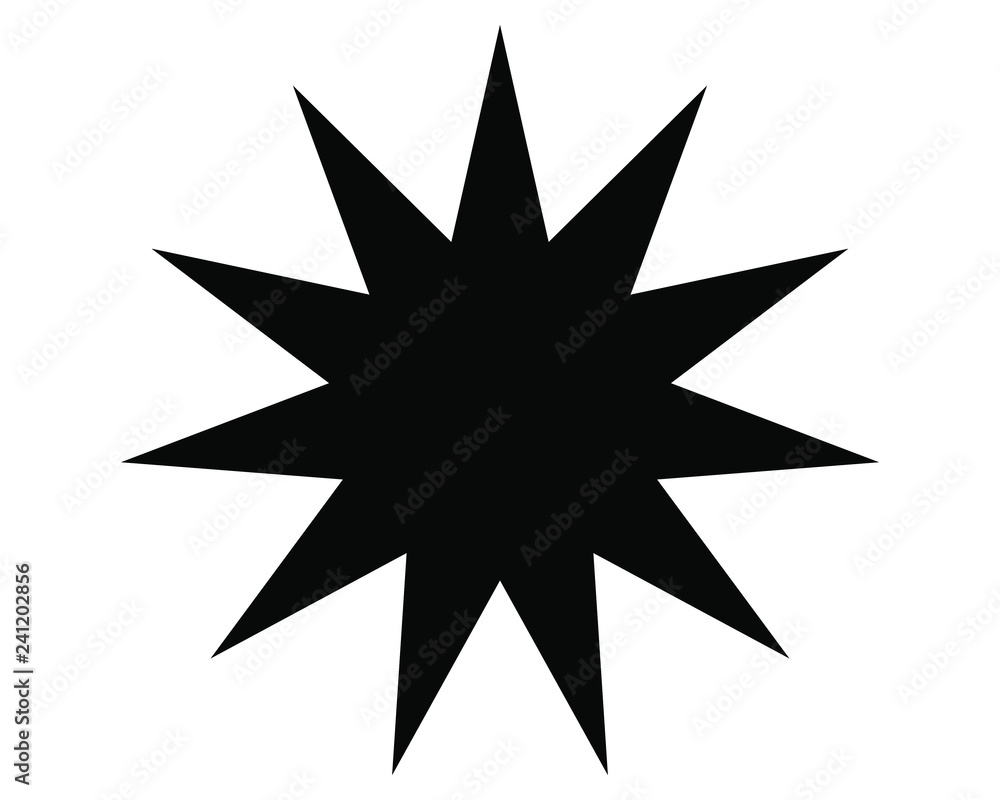 star 11 on black star 11 on black