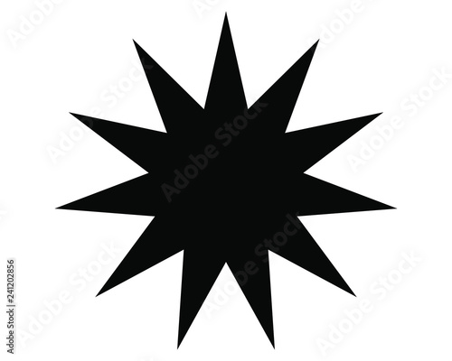 star 11 on black