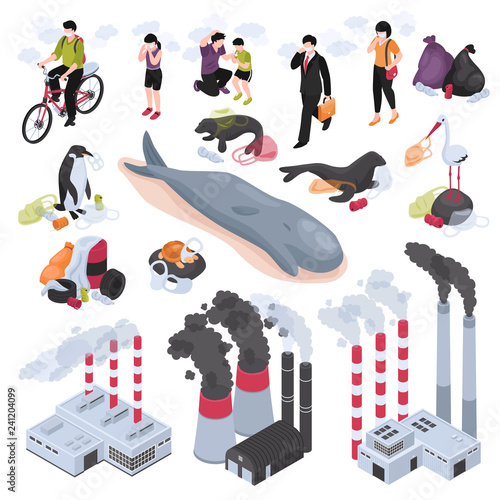 Pollution Isometric Set  