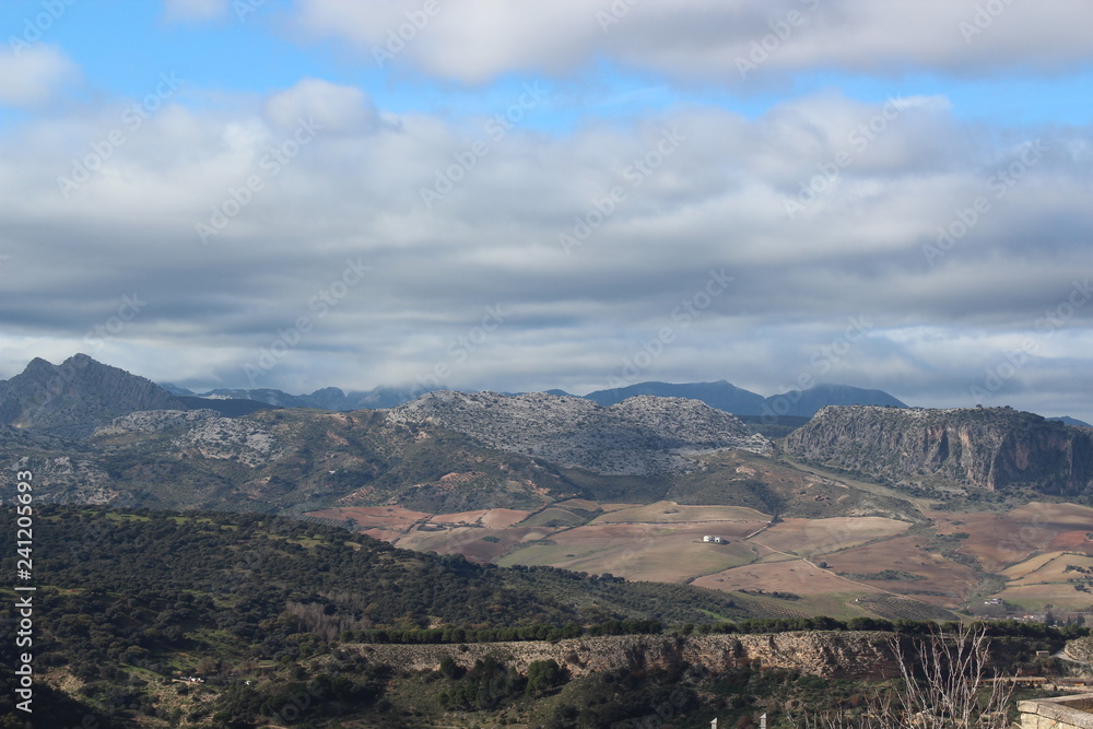 panorama of mountains. Andalusia