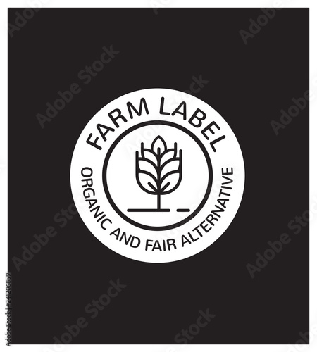 logo, label agricole pour meunier, blé, farine, biologique