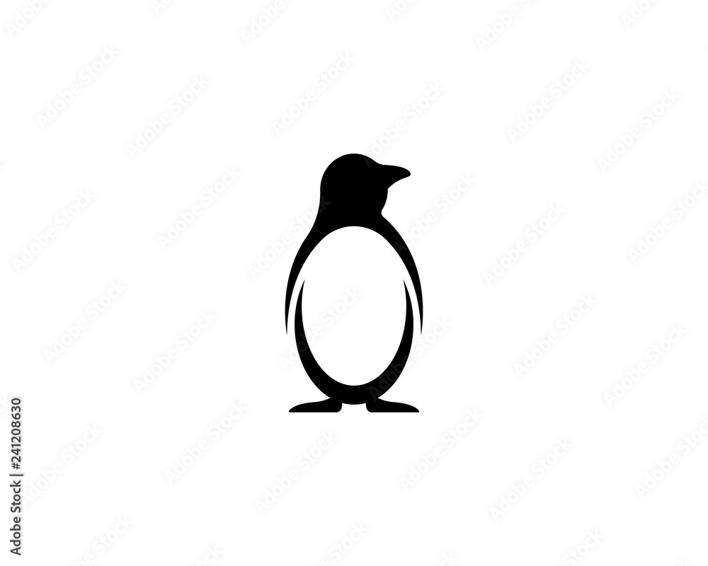 Obraz premium logo pingwina wektor ikona ilustracja projekt