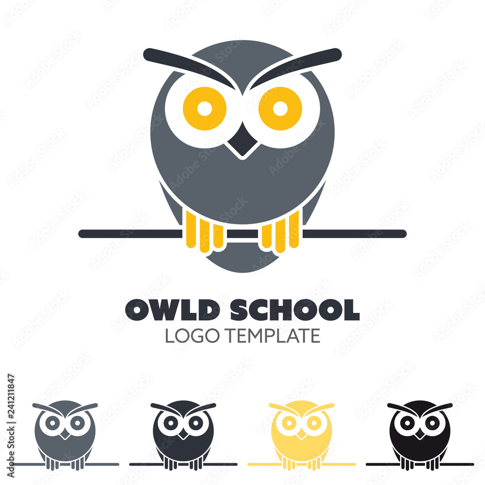 Fototapeta premium Owl vector logo template