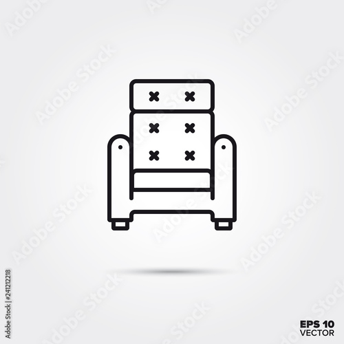 Wallpaper Mural armchair vector line icon Torontodigital.ca