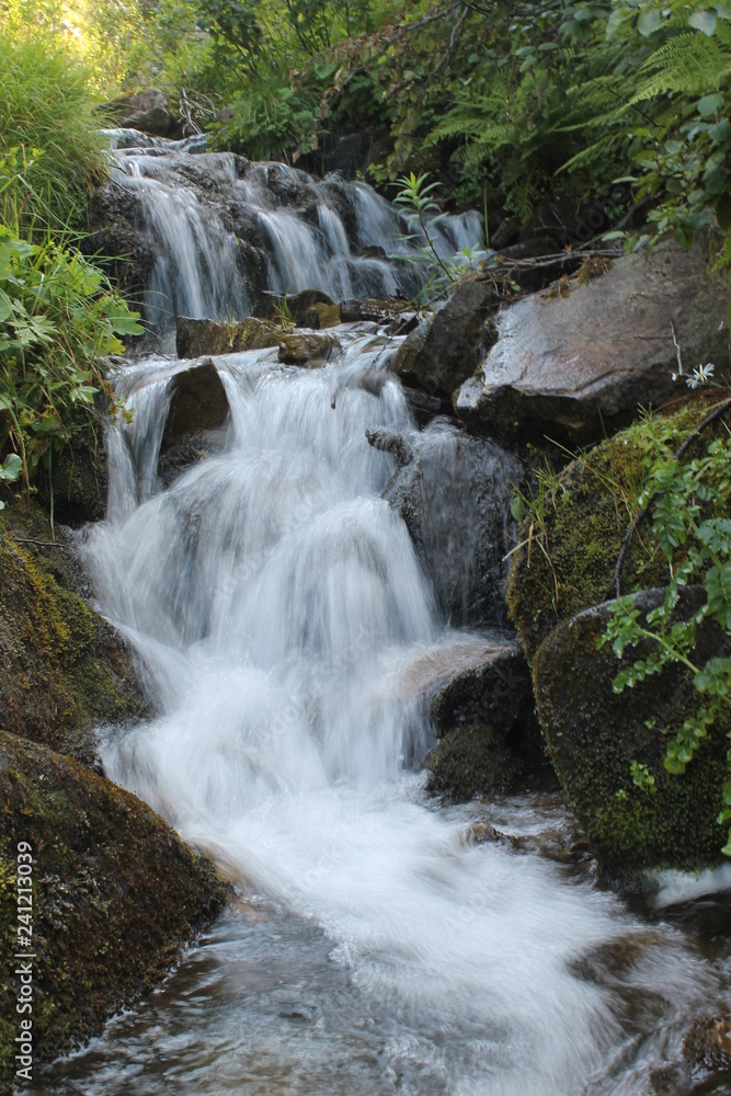 waterfall in forest waterfall in forest