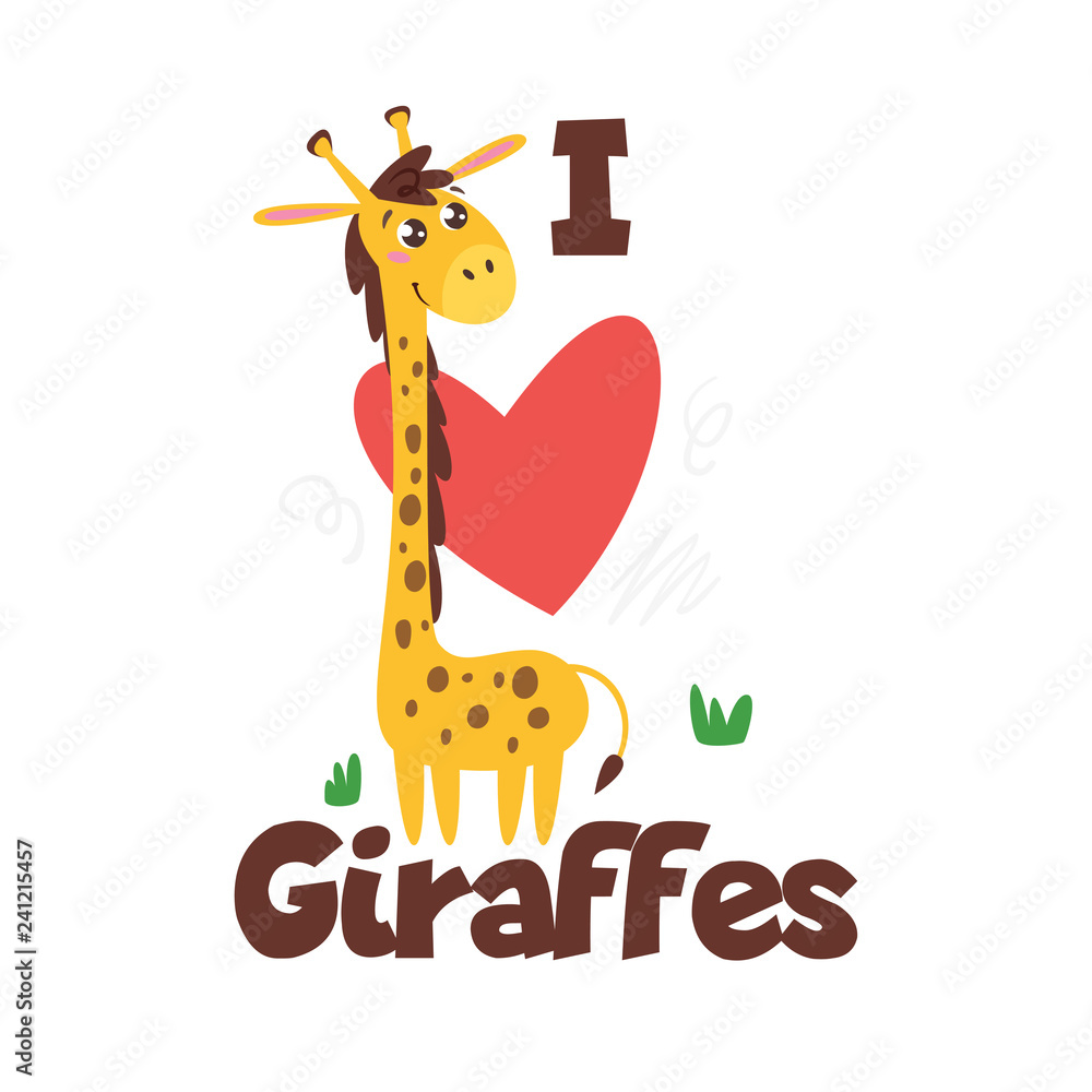 Naklejka premium Jungle animal t shirt design