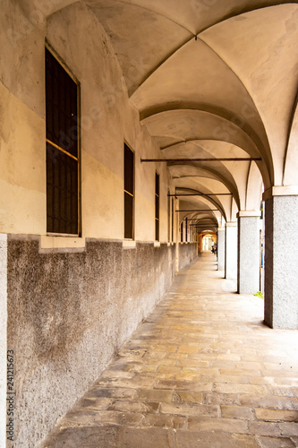 View under the arcades of Padua  Veneto-Italy