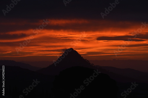 Picturesque Sicilian Sunrise  Mazzarino  Caltanissetta  Italy  Europe
