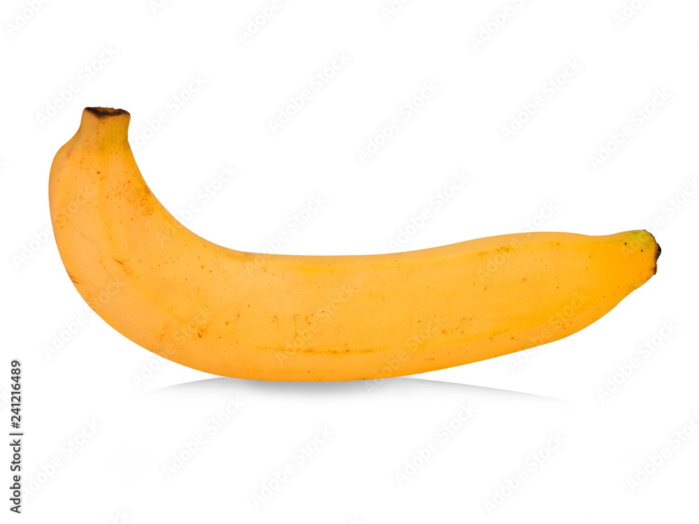 Cavendish bananas on white background. (clipping path)