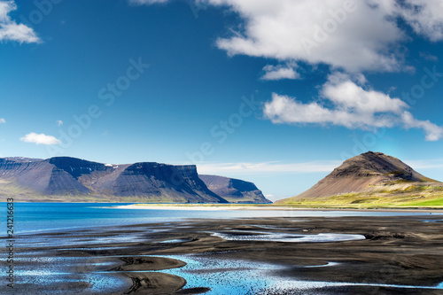Thingeyri (Þingeyri) is a settlement in the municipality of Ísafjarðarbær, Iceland. It is located on the coast of the fjord Dýrafjörður