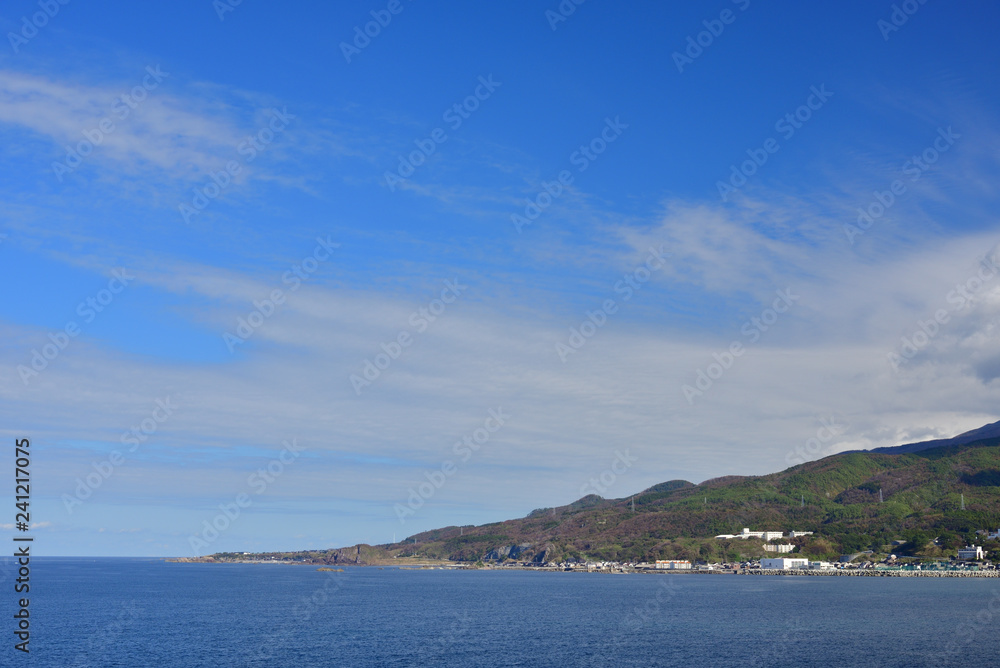 Beautiful seascape of Sadogashima, Japan