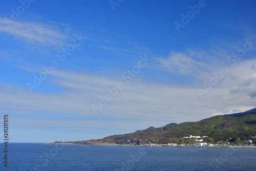 Beautiful seascape of Sadogashima, Japan