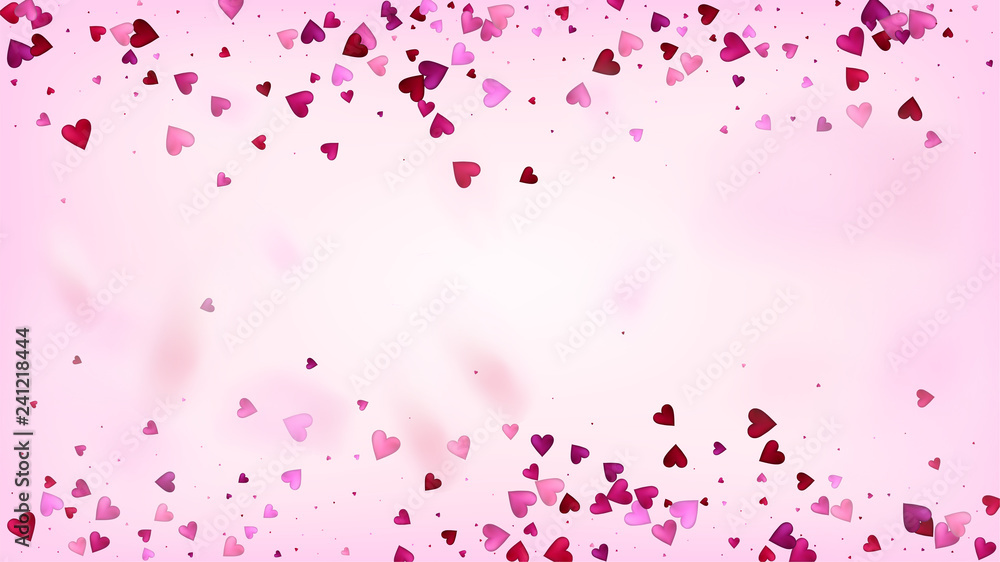 Red, Pink Hearts Vector Confetti. Valentines Day Tender Pattern. Beautiful Pink Design Valentines Day Decoration with Falling Down Hearts Confetti. Luxury Gift, Birthday Card, Poster Background Red, Pink Hearts Vector Confetti. Valentines Day Tender Pattern. Beautiful Pink Design Valentines Day Decoration with Falling Down Hearts Confetti. Luxury Gift, Birthday Card, Poster Background