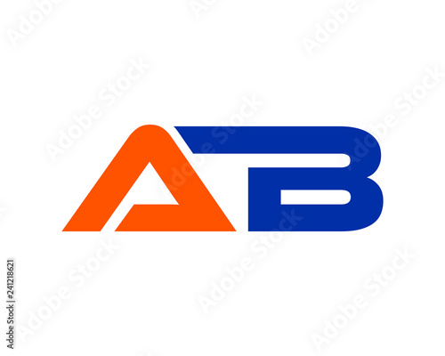 Initial AB Letter Logo Design