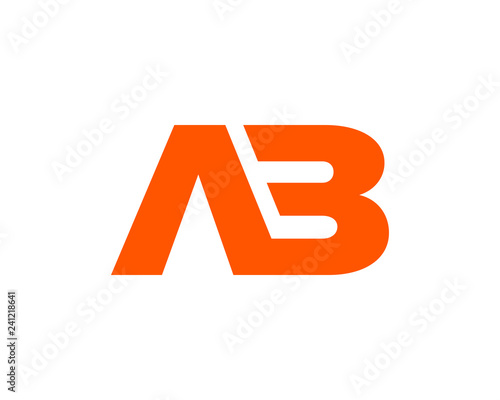 Initial AB Letter Logo Design