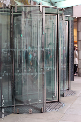Glass modern office doors