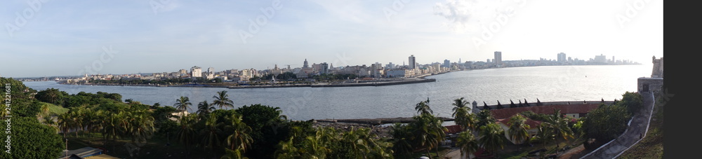 Panorama of Havana Cuba as seen from Moro Castle