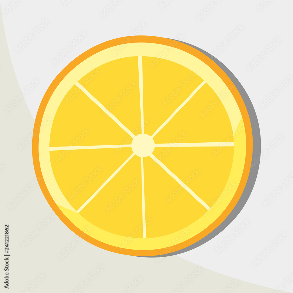 lemon slice vector icon illustration lemon slice vector icon illustration