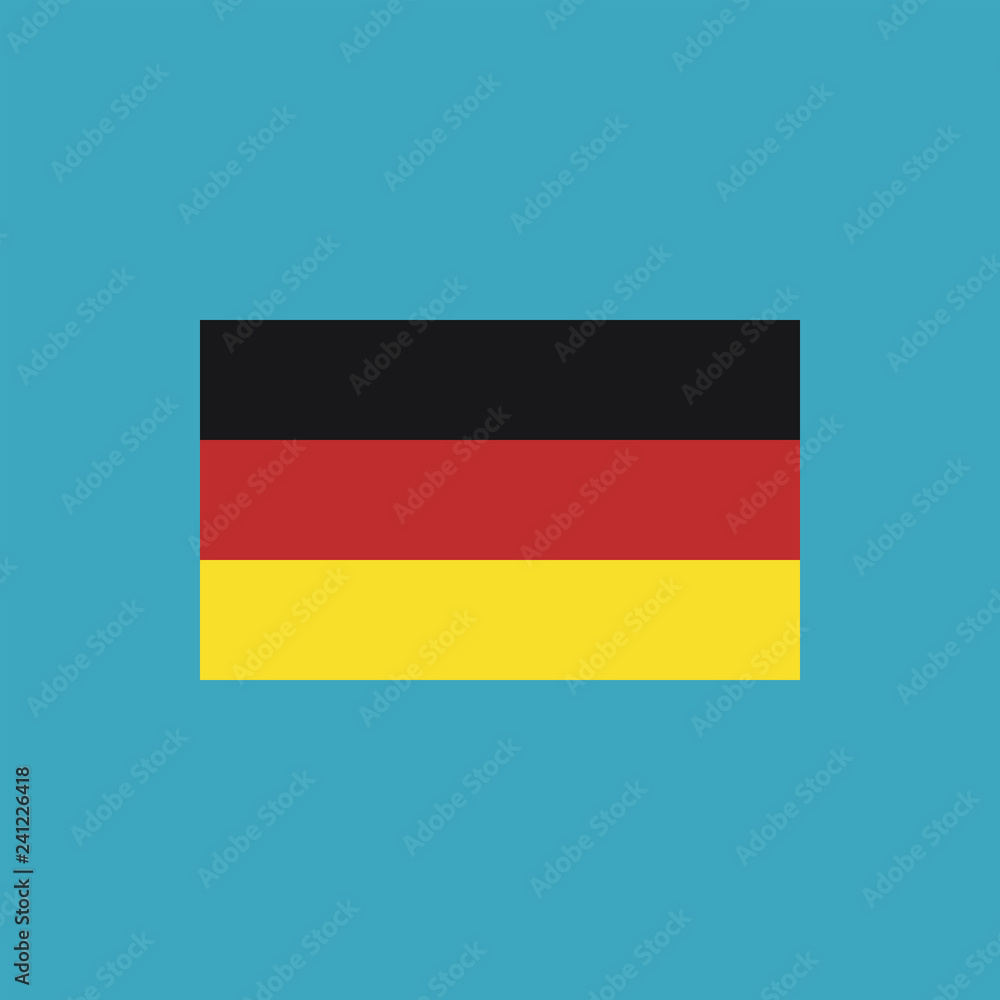 Fototapeta premium Germany flag icon in flat design