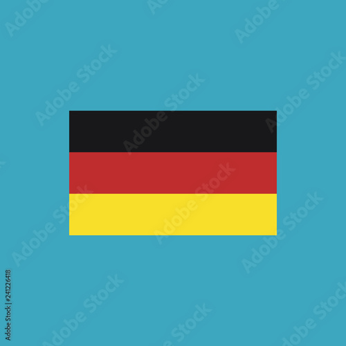 Germany flag icon in flat design