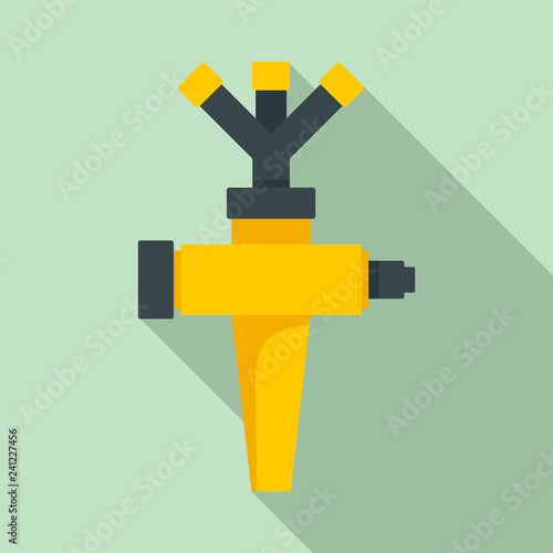 Sprinkler icon. Flat illustration of sprinkler vector icon for web design