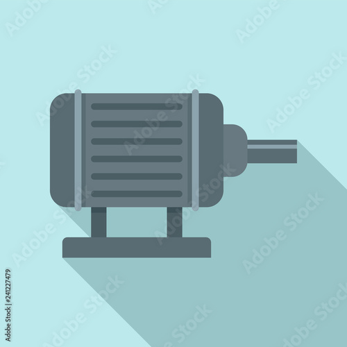 Motor pump irrigation icon. Flat illustration of motor pump irrigation vector icon for web design
