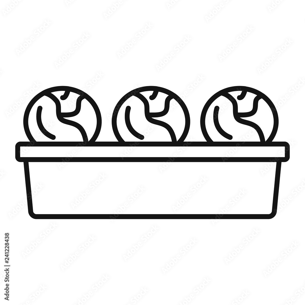 Cabbage ground pot icon. Outline cabbage ground pot vector icon for web design isolated on white background Cabbage ground pot icon. Outline cabbage ground pot vector icon for web design isolated on white background
