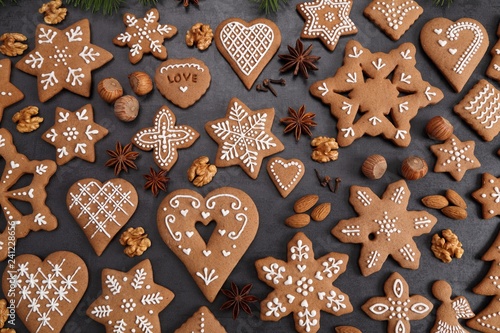 Gingerbread cookies.