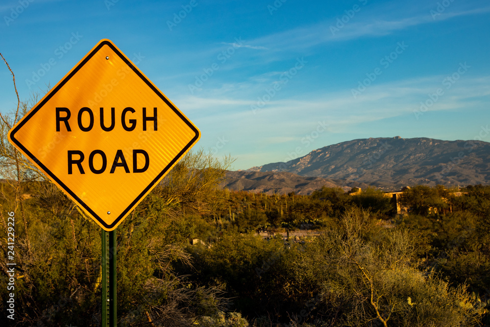 Obraz premium Rough Road Ahead