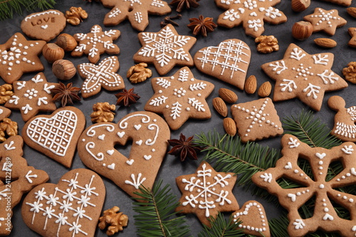 Gingerbread cookies.